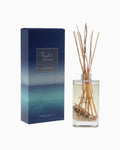 Thrift N Gift Bramble Bay Night Breeze reed diffuser with glass vessel, natural sand, seashells, and willow sticks.