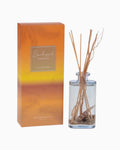 Thrift N Gift Bramble Bay Sunkissed Sands reed diffuser with glass vessel, sand, seashells, and natural willow sticks.