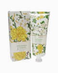 Thrift N Gift Casa Serena Wild Jasmine and Gardenia hand cream tube and matching floral box packaging